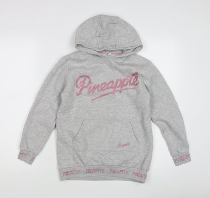 Pineapple Girls Grey Pullover Hoodie M with Logo