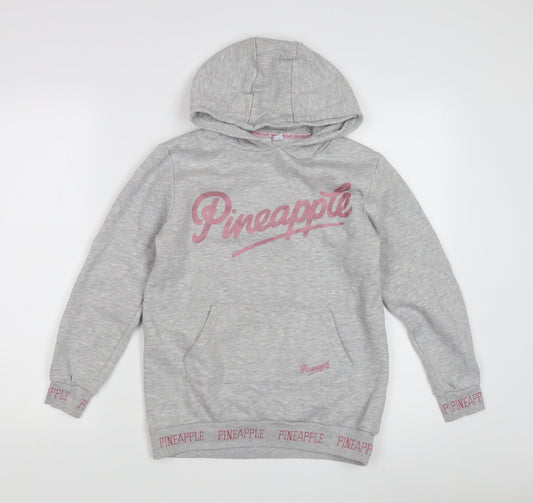 Pineapple Girls Grey Pullover Hoodie M with Logo