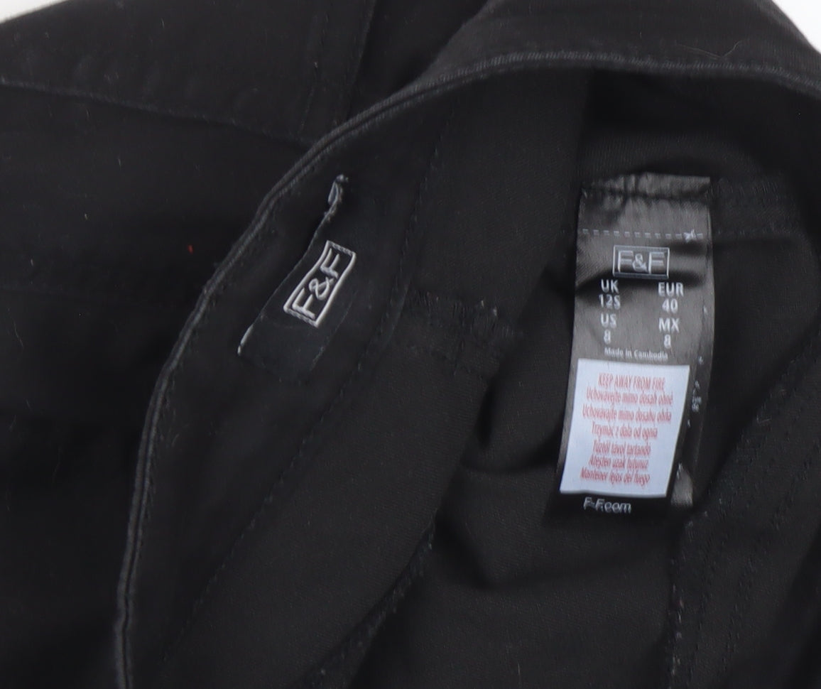 F&F Women's Black Skinny Jeans Size 12