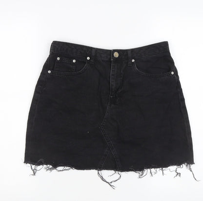 H&M Women's Black Denim Pencil Skirt Size 12