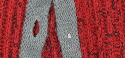 Womens UK Size M Nina Murati Red Cape Jumper