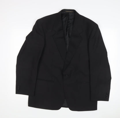 Marks and Spencer Men's Black Suit Jacket 40