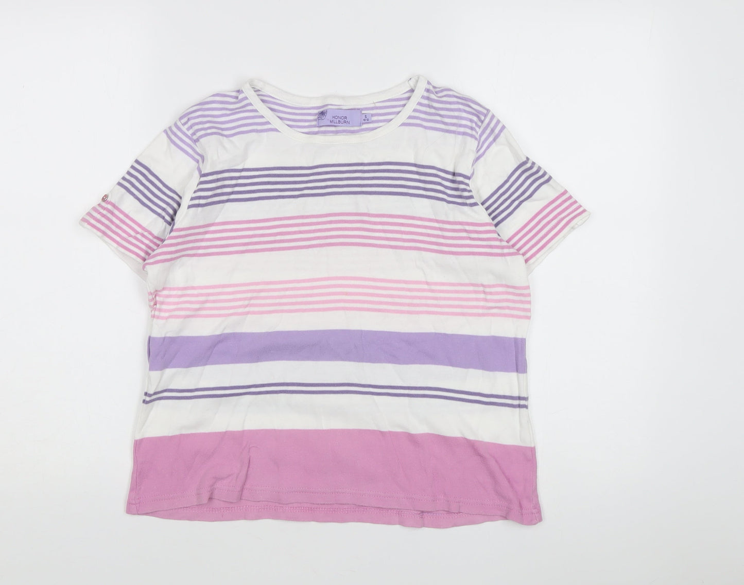 Womens UK Size S Honor Millburn Multicoloured Basic T-Shirt