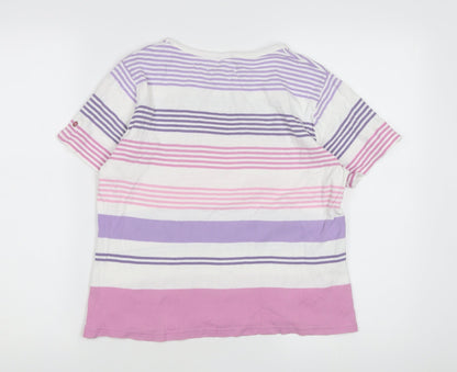 Womens UK Size S Honor Millburn Multicoloured Basic T-Shirt