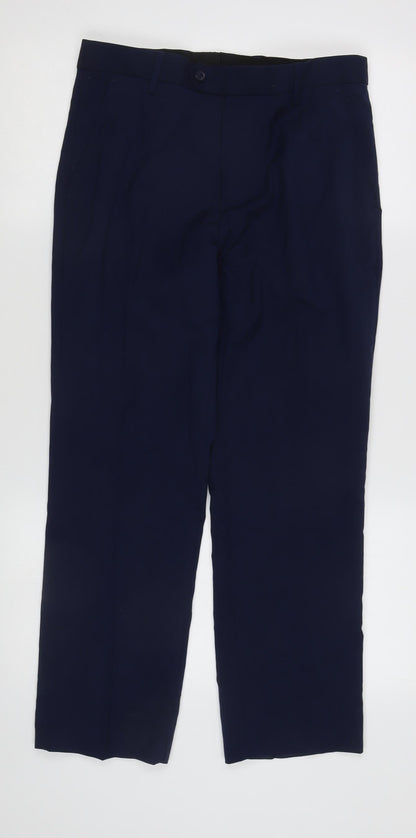 Next Men's Blue Suit Trousers, 30 Waist, Business Attire