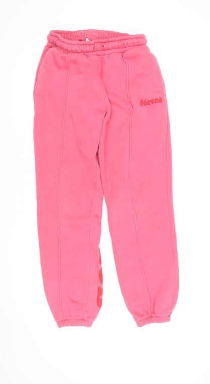 Fórena Women's Pink Joggers - Size S, Cotton, Casual Wear