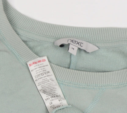 Womens UK Size 14 NEXT Green Pullover Sweatshirt