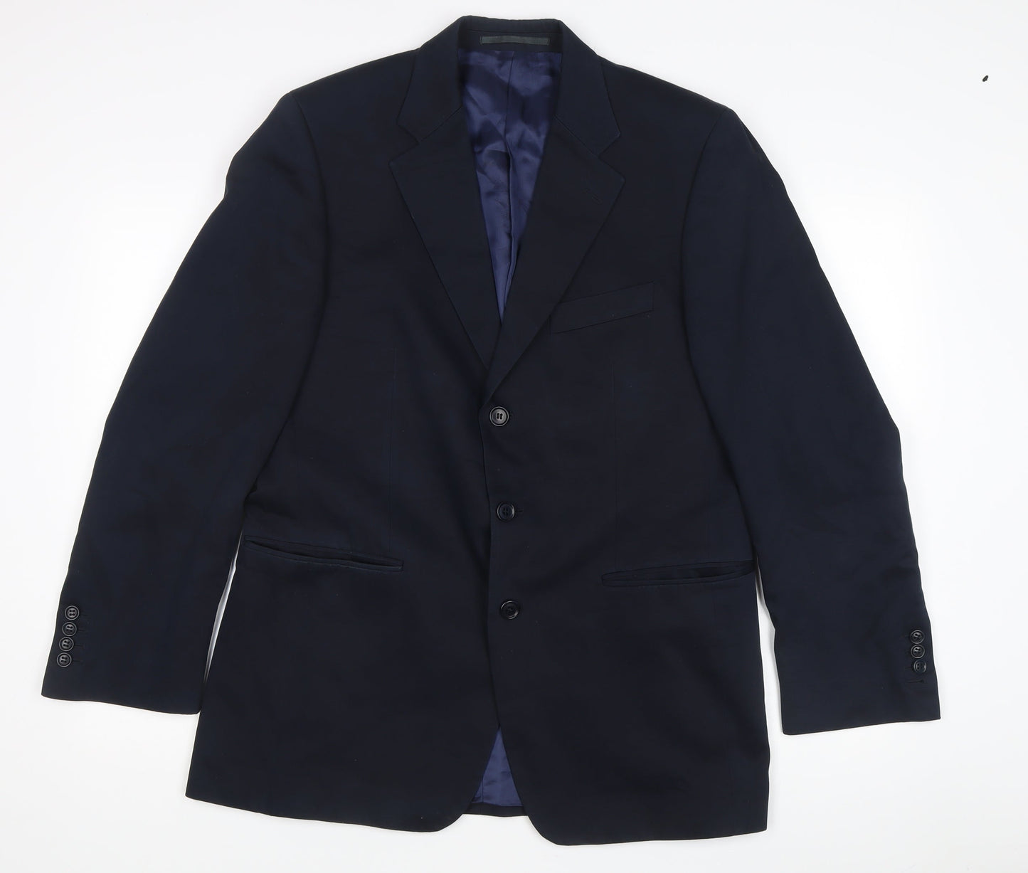 Mens UK Size 40 Charles Tyrwhitt Regular Blue Suit Jacket