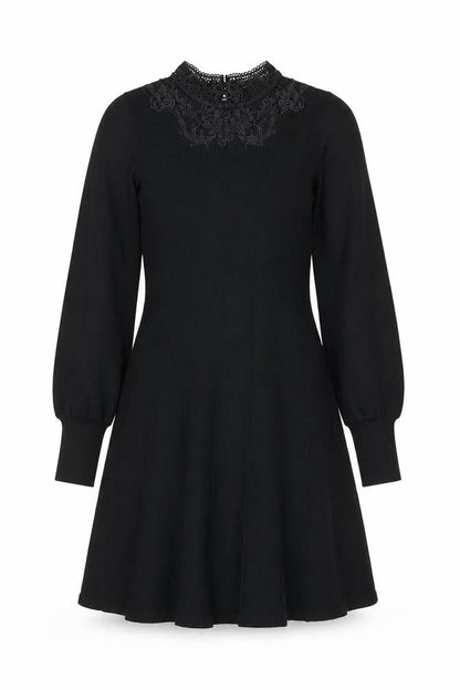 Oasis Women's Black Dress, Size S, Long Sleeve