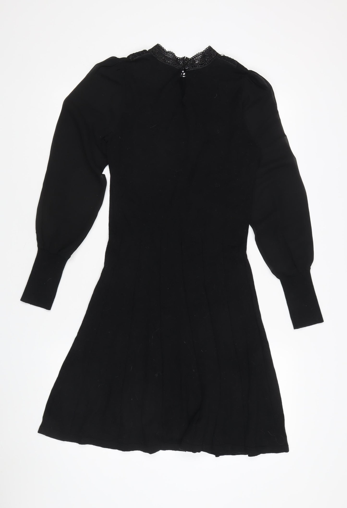 Oasis Women's Black Dress, Size S, Long Sleeve