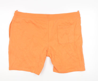 Marks and Spencer Men's Orange 3XL Sweat Shorts