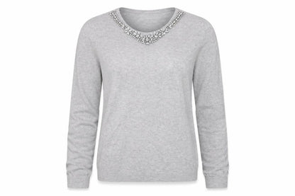 Womens UK Size M Wallis Grey Pullover Jumper