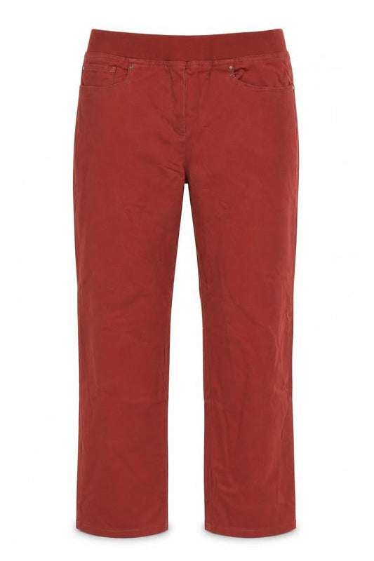 Womens UK Size 14 Cotton Traders Regular Fit  Red Trousers