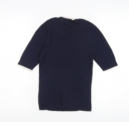 Womens UK Size 14 Marks and Spencer Blue Pullover Jumper