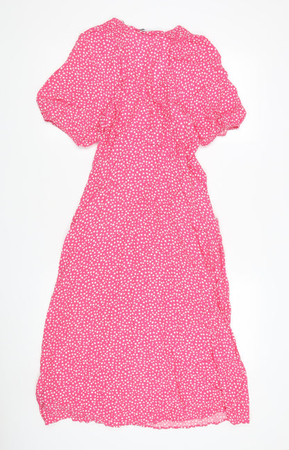 Marks and Spencer Pink Fit & Flare Dress, Size 12