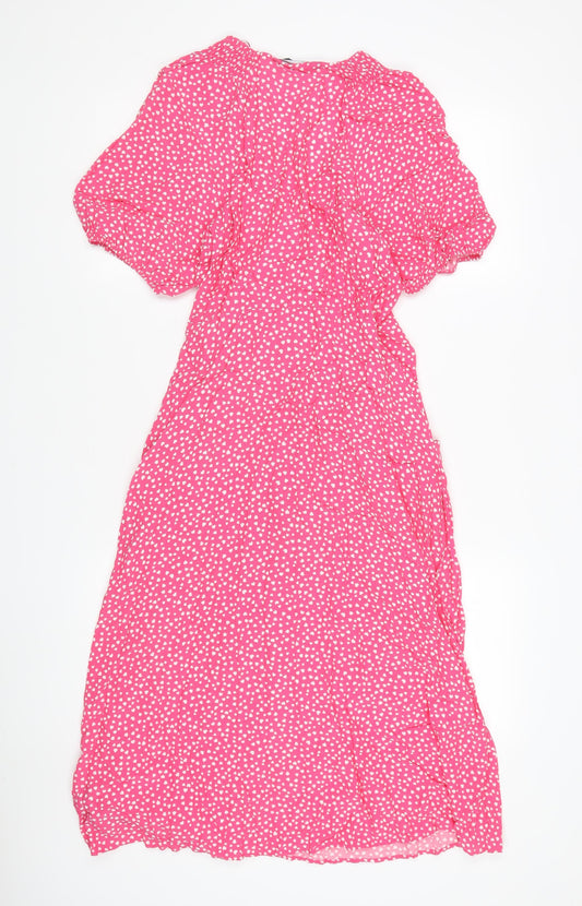 Marks and Spencer Pink Fit & Flare Dress, Size 12