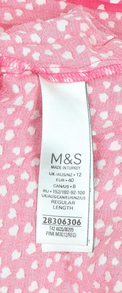 Marks and Spencer Pink Fit & Flare Dress, Size 12