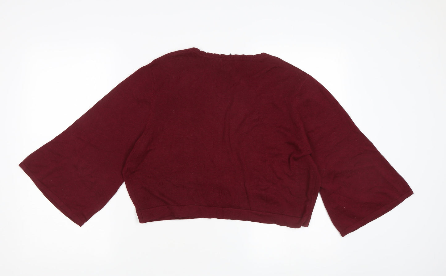 Lindy Bop Women's Red Wrap Jumper XL