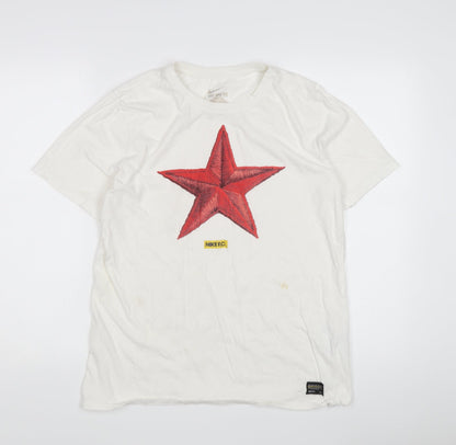 Nike Men's M White Star Graphic T-Shirt