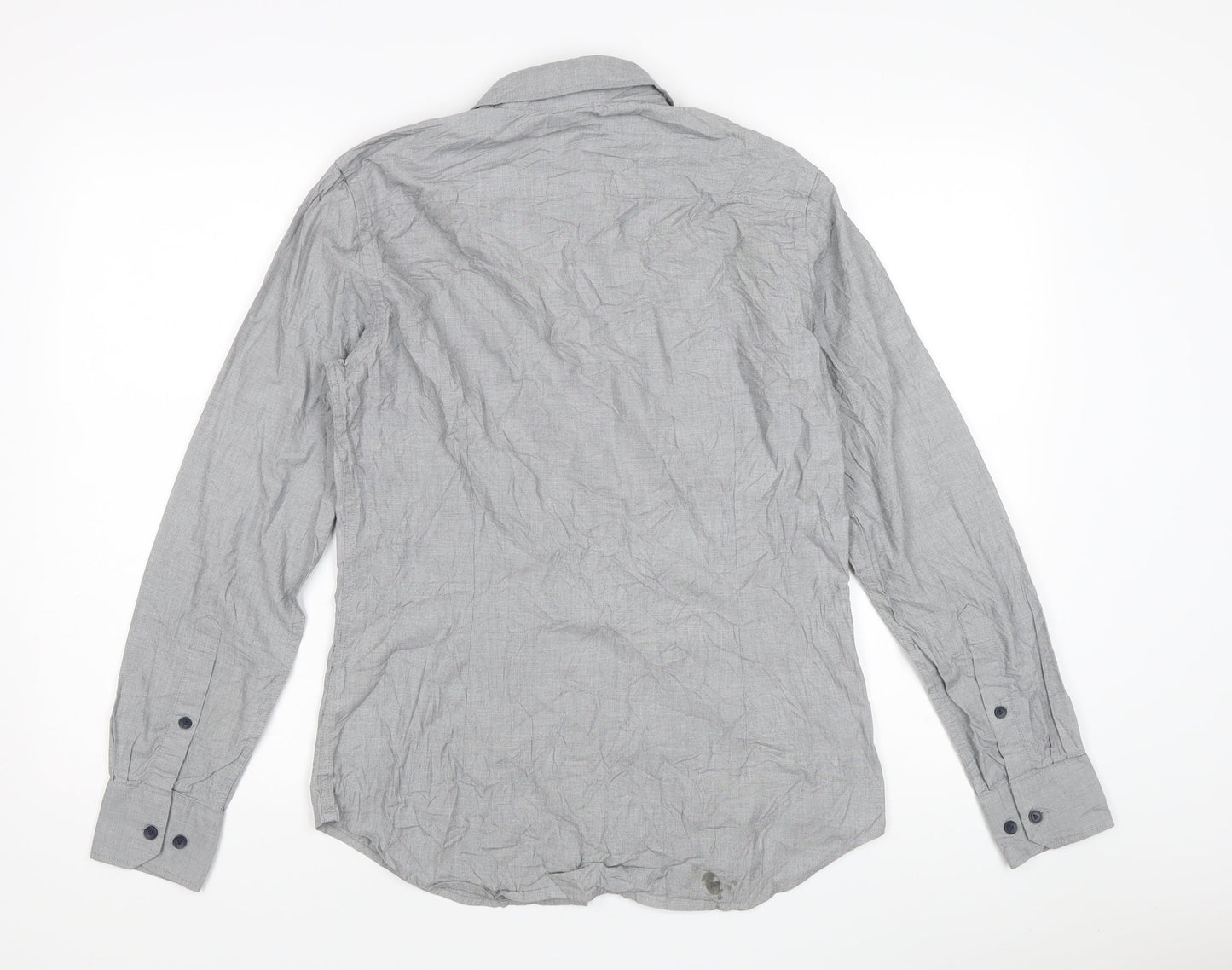 G-Star Raw Men's Grey Long Sleeve Shirt, M, Button-Up