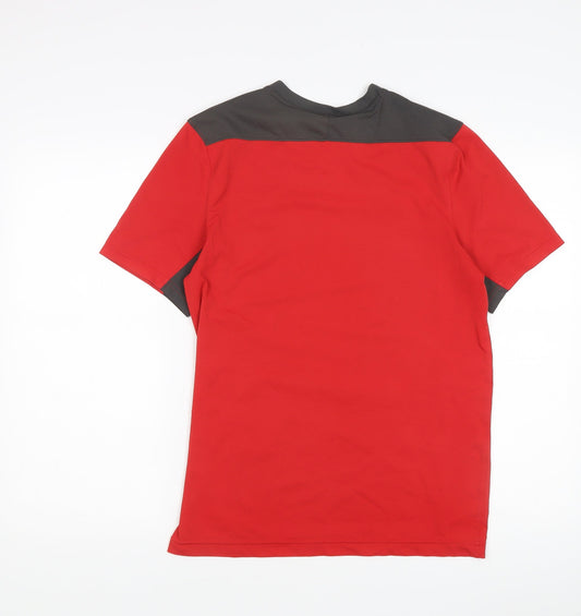 Under Armour Men's Red Rugby Jersey T-Shirt S