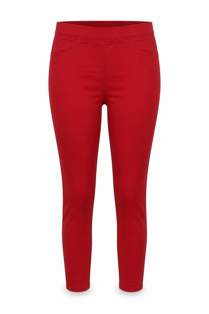 Womens UK Size 10 Marks and Spencer Slim Fit Jegging Red Trousers