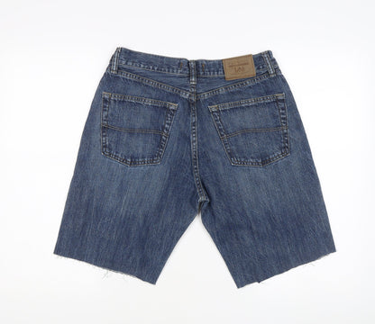 Lee Men's Blue Denim Relaxed Fit Shorts 2XL