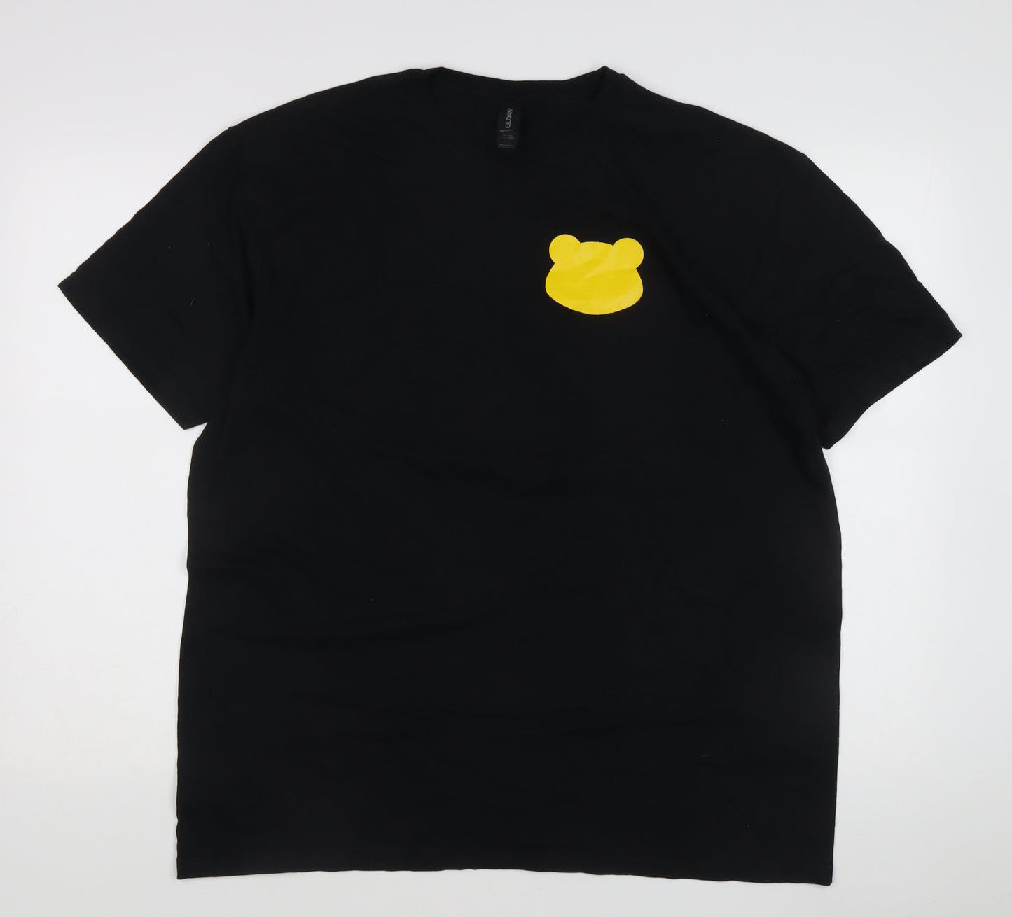 Mens UK Size XL Gildan Black  T-Shirt