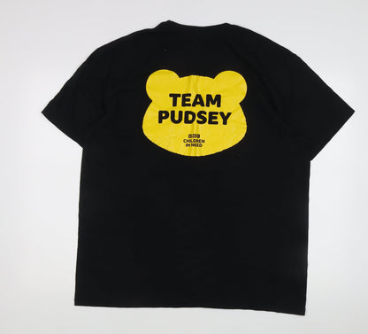 Mens UK Size XL Gildan Black  T-Shirt