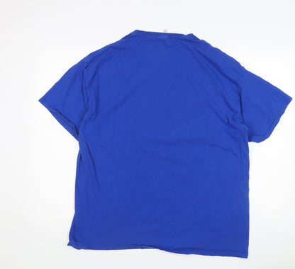 Mens UK Size XL Fruit of the Loom Blue  T-Shirt