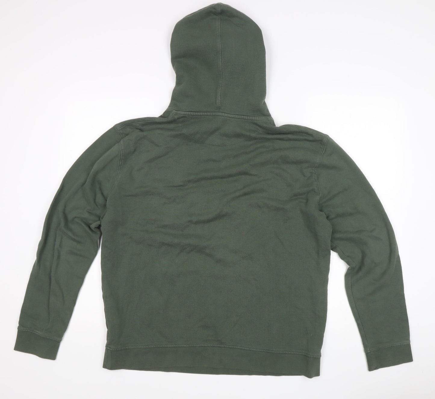 Topman Men's Green Pullover Hoodie, Size L, Cotton