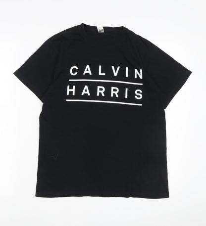 Unisex Adults UK Size M Roly Black Basic T-Shirt