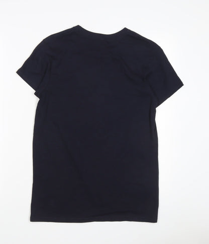 Eco Spirit Men's Blue Sports Graphic T-Shirt, Size S