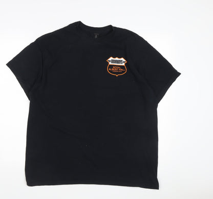 Mens UK Size XL Gildan Black  T-Shirt