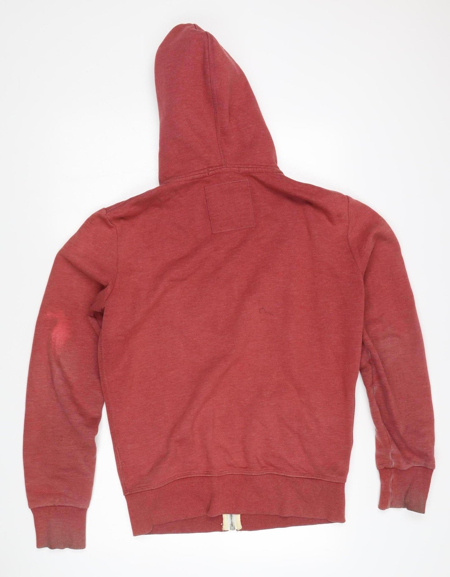 Superdry Men's Red Full Zip Hoodie - Medium