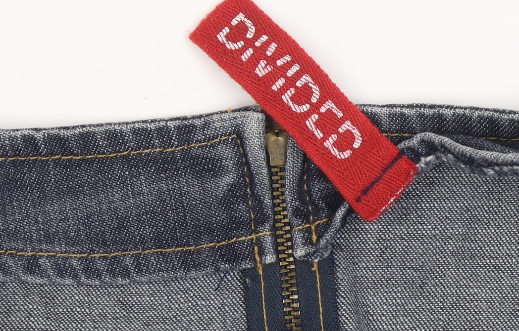 Divided Women's Blue Denim Skirt, M, Knee Length