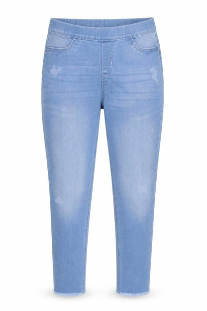 Womens UK Size M Denim Co. Slim Fit Casual Blue Trousers