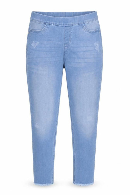 Womens UK Size M Denim Co. Slim Fit Casual Blue Trousers