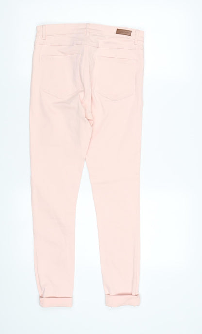Womens UK Size 12 Cherokee Slim Fit Jegging Pink Trousers