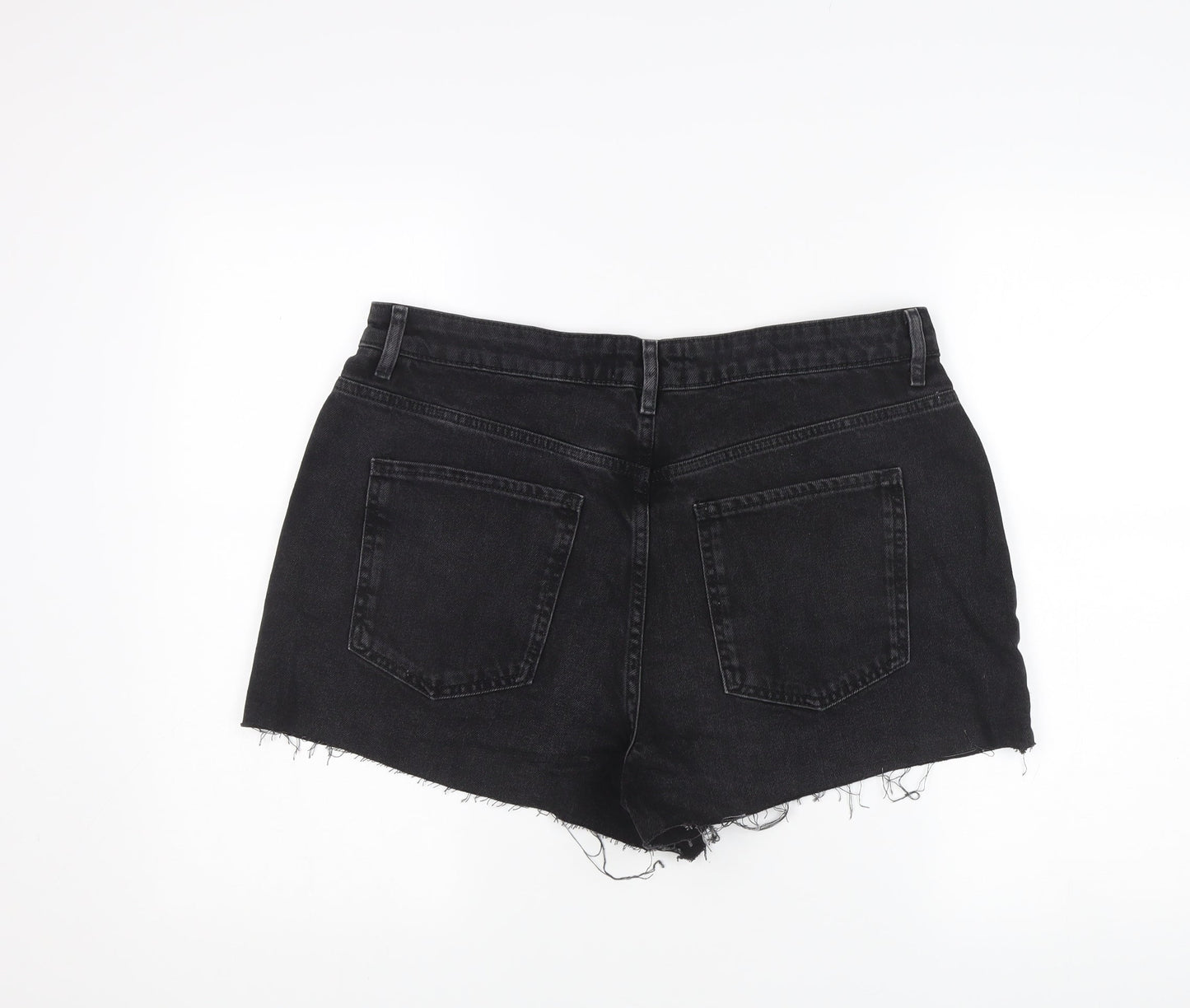 New Look Women's Black Denim Cut-Off Shorts Size 16