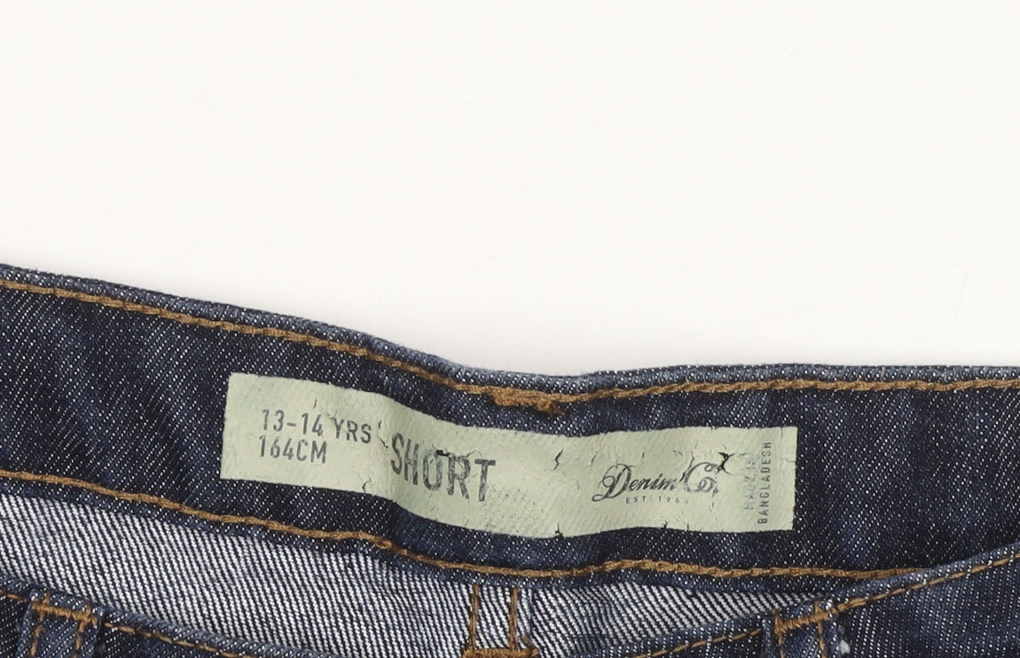 Denim Co Unisex Kids Blue Denim Shorts 13-14 Years