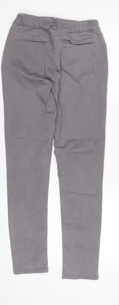 Peacocks Women's Grey Skinny Mid Rise Jeans Size 10