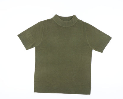 Damart Women's Green High Neck Jumper UK 14