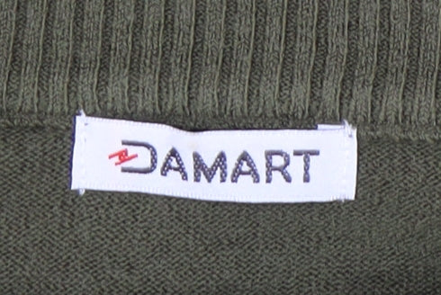 Damart Women's Green High Neck Jumper UK 14