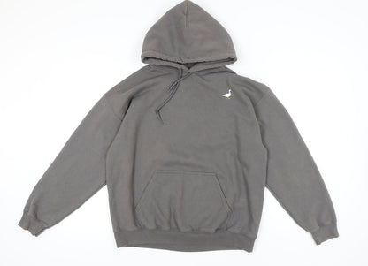 Mens UK Size L G&G Grey Pullover Hoodie