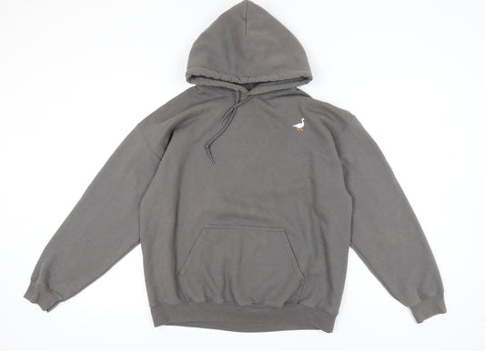 Mens UK Size L G&G Grey Pullover Hoodie