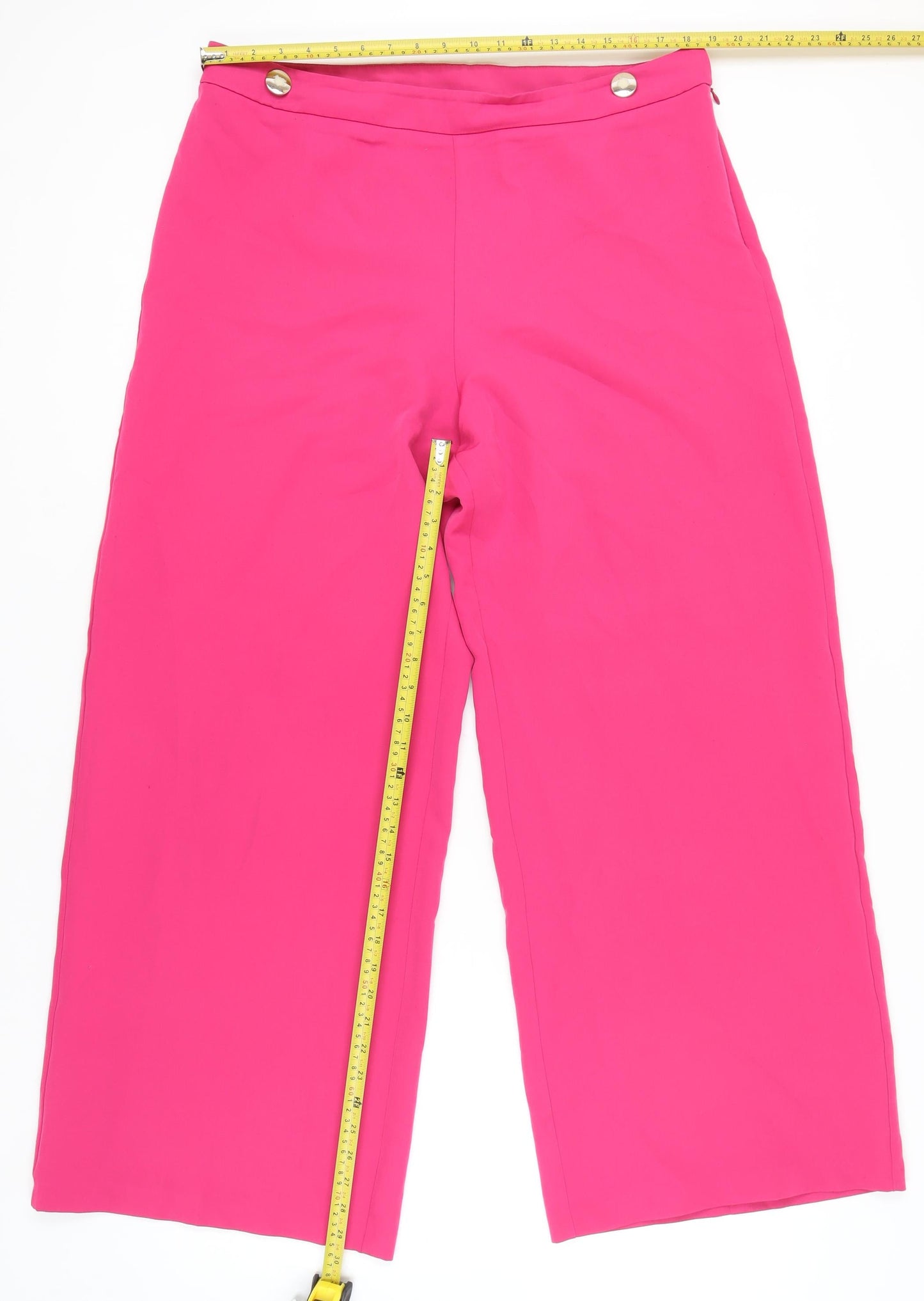 V by Very Women's Pink Wide-Leg Trousers Size 18