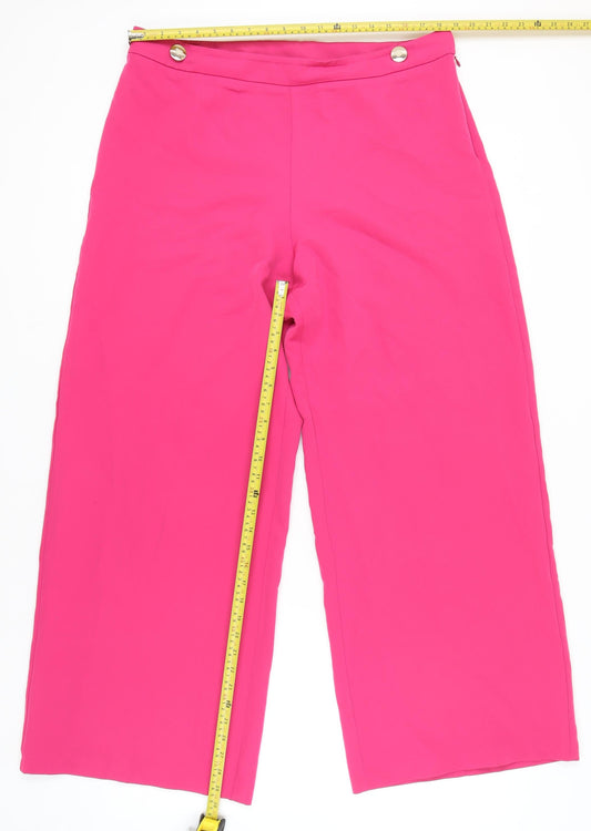 V by Very Women's Pink Wide-Leg Trousers Size 18