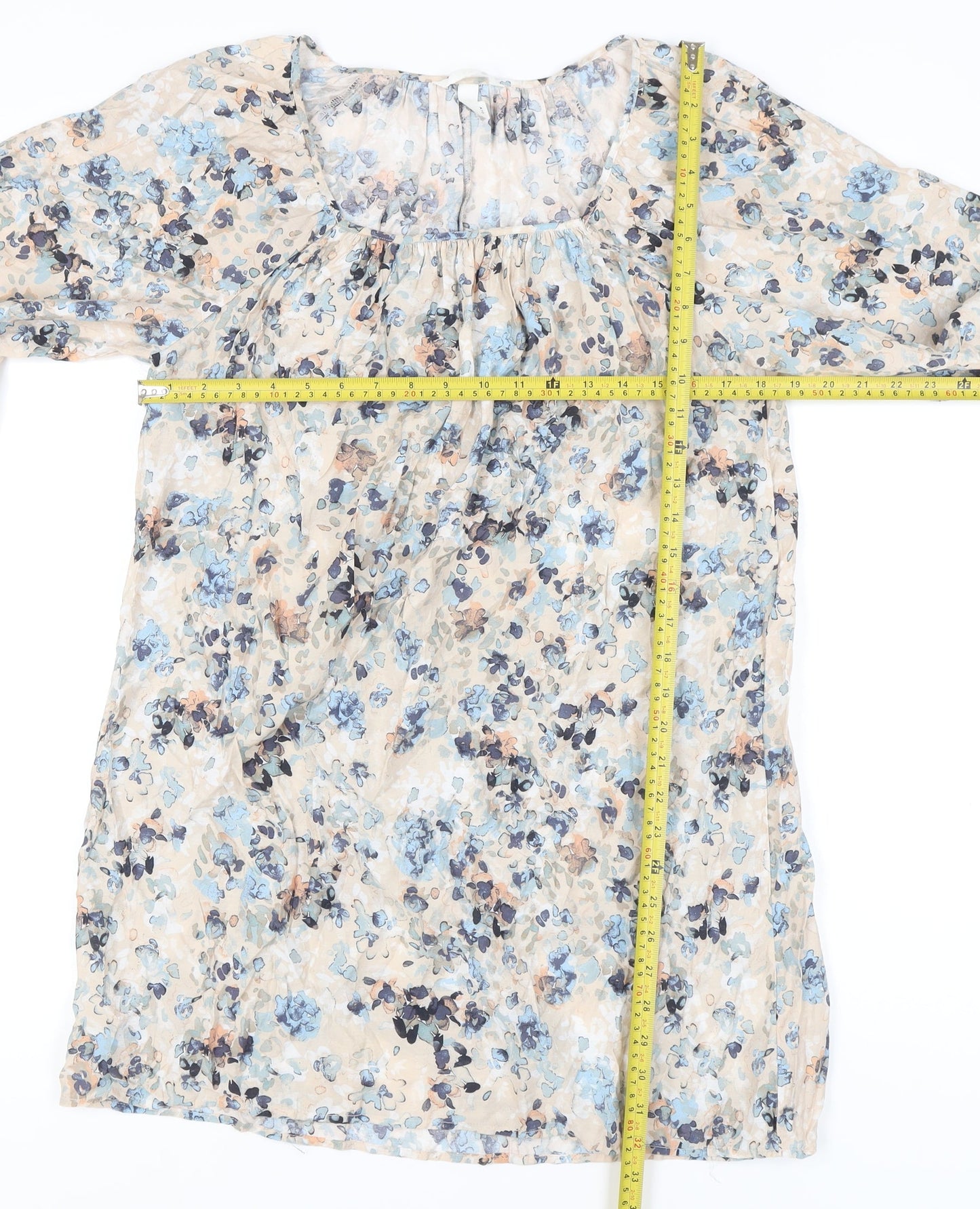 H&M Women's Floral Shift Dress, Size S, Multicoloured