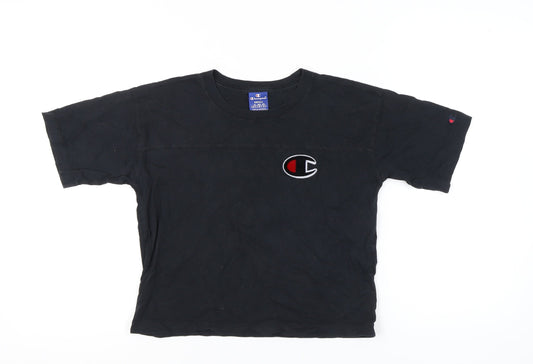 Unisex Adults UK Size S Champion Black Basic T-Shirt